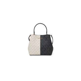Michael Kors Handbags, female, Multicolor, Size: ONE SIZE Pratt Small Bucket Messenger Bag