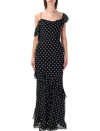 Self Portrait Georgette Long Dress