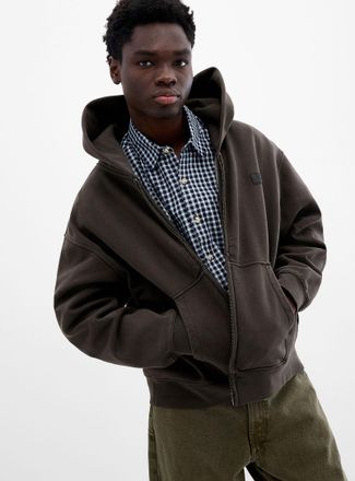 Vans Mens Washed zip-up hoodie