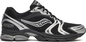 Saucony Black Silver Progrid Triumph 4 Low-Top Sneakers