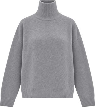 Liu Jo Dolcevita in lana spazzolata - Knitwear - Mujer - Gris - XS