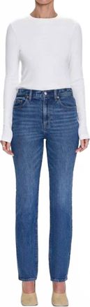 Pistola Denim Bri High Rise Slim Straight Jean In Victory