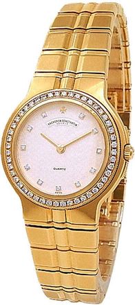 Vacheron Constantin Pre-owned Vacheron Constantin Phidias Quartz Diamond Silver Dial Ladies Watch 16520/967J-8193