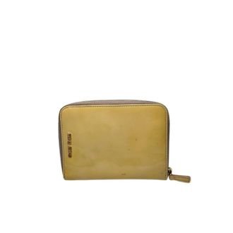 Miu Miu Pre-owned Vintage Organizer - Dames - Vintage Accessoires - Geel - ONE Size - Leer - Vintage