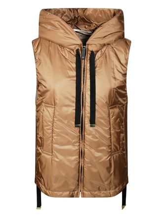 Max Mara Greengo hooded gilet - Bruin