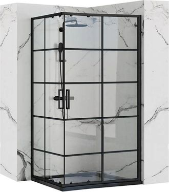 Rea Rea - Mampara De Ducha Concept Black 80x100