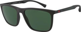 Emporio Armani EA 4150 Zonnebril - Heren - Zonnebrillen - Zwart - 59 MM - Accessoires