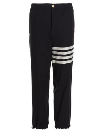 Thom Browne Blue Wool Stripes Joggers