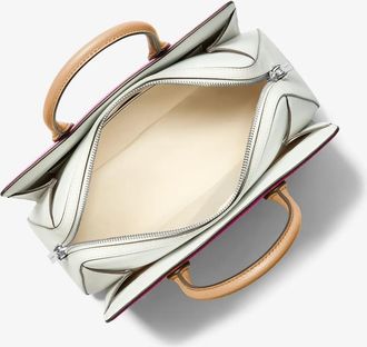 Michael Kors Laila Medium Color-Block Leather Satchel