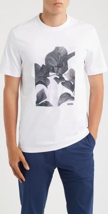 BOSS Thompson Graphic Cotton T-Shirt in White at Nordstrom, Size Xx-Large