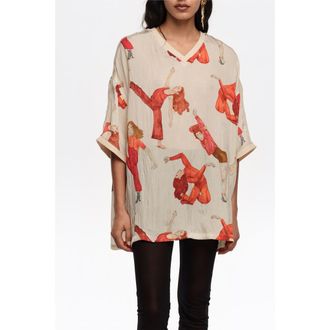 Bimba & Lola Oversize Fluid Dancers T-shirt at Nordstrom, Size Medium Eu