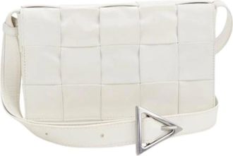 Bottega Veneta Pre-owned Vintage Schoudertas - Dames - Vintage Schoudertas - Wit - ONE Size - Leer - Vintage