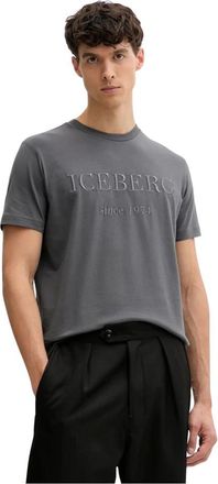 Iceberg Camiseta Cuello Redondo - Tops - Hombre - Gris - M