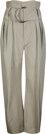 J.W.Anderson Dames, Broeken, Grijs, Maat: 2XS Zijde