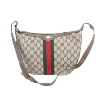 Gucci Pre-owned Cross Body Bags, female, Beige, Size: ONE SIZE Pre-owned Vintage Shoulder Tote