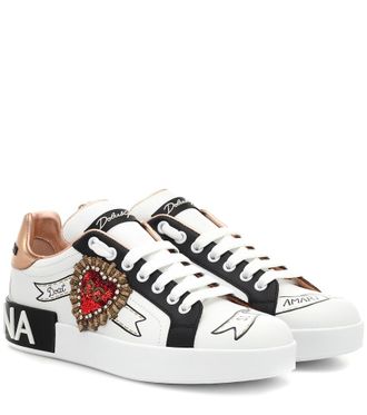 Dolce & Gabbana Zapatillas Portofino de piel