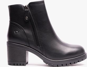 Heavenly Feet LARKIN Womens Ankle Zip Boots Black - Size UK 6