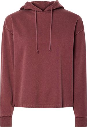 Pieces Kapuzensweatshirt PIECES PCCHILLI LS WASHED SWEAT HOODIE NOOS BC, Damen, Gr. L, tawny port detail:washed, Sweatware, Obermaterial: 50% Baumwolle, 50% 