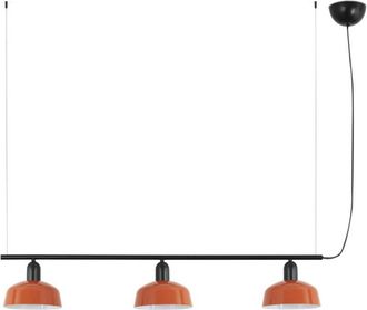 Faro Barcelona Tatawin S Lampara Colgante Lineal Naranja Rojizo 20338-143