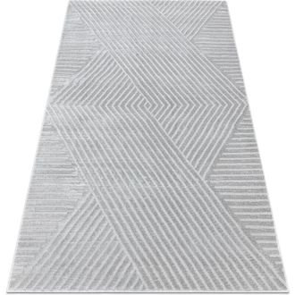 RugsX Rugsx - Carpet balance 1503 grey - Geometric, structural, glamour grey 120x170 cm