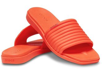 Crocs Miami Slide Womens Sandals Lava : 9 M, Synthetic