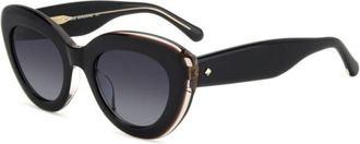 Kate Spade New York Capri/G/S Asian Fit 3H2/9O Womens Sunglasses Black Size 50