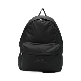 A.P.C. Backpacks, male, Black, Size: ONE SIZE Backstage Nylon Cordura Backpack