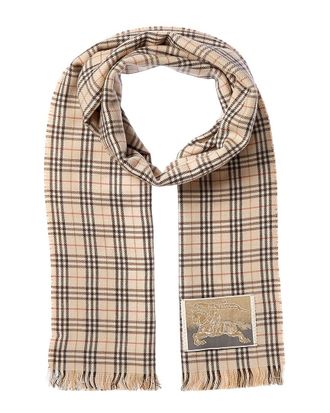 Burberry Check Wool-Blend Scarf