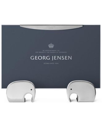 Georg Jensen Hand Polished Elephant 4X6 Picture Frame