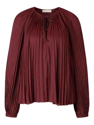 Ulla Johnson Blusa Electra a maniche lunghe - Rosso