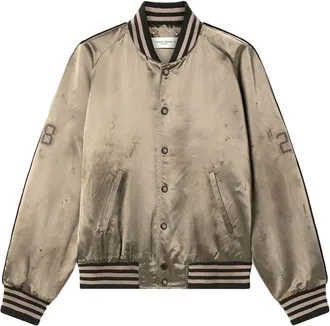 Golden Goose Mens Satin Bomber Jacket