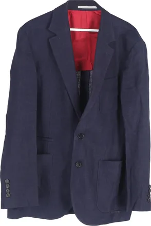 Brunello Cucinelli Brunello Cucinelli Pre-owned Mens Single-Breasted Blazer and Trousers Set in Navy Blue Cotton - Size IT 50 (Mens)