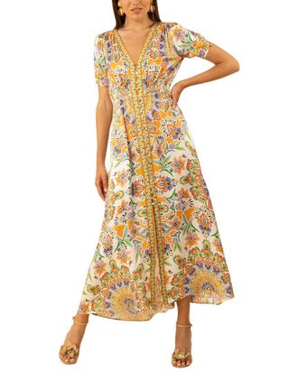 Hale Bob Ila Silk-Blend Maxi Dress