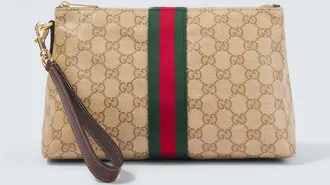 Gucci Small GG canvas pouch