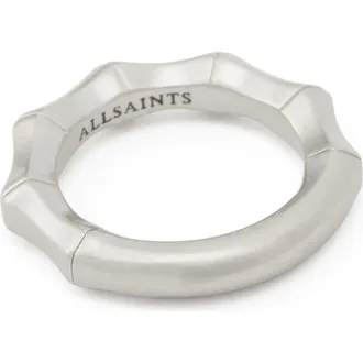 AllSaints Angular Ring in Warm Silver at Nordstrom, Size 7