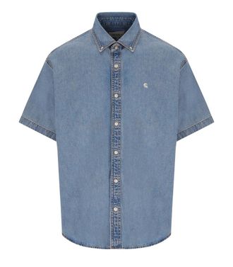 Carhartt Work in Progress CAMICIA S/S LUCAS AZZURRA CARHARTT WIP