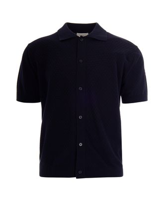 Paolo Pecora Blue Knit Polo Shirt