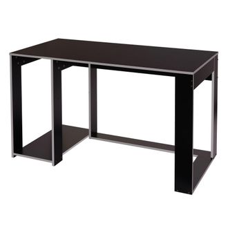 Hhg Hhg - Nunca Usado] Escritorio 834, Escritorio De Ordenador, Escritorio De Oficina, 120x60x76cm, Negro-gris