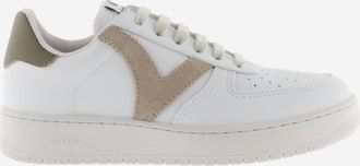 Victoria Mens Low-Top Lace-Up Sneakers In Taupe