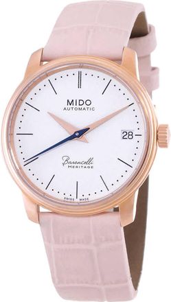 Mido Baroncelli III Automatic White Dial Ladies Watch M0272073601000