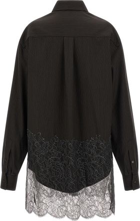 Fendi Mens Brown Virgin Wool Blouse