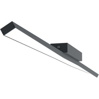 Lumicom Lumicom - torx 1X Plafoniera, strip led, 17.4 W/m, 3000K, metallo, antracite, L100cm