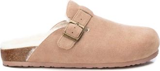 Xti Womens Winter Suede 143240 Clogs In Beige