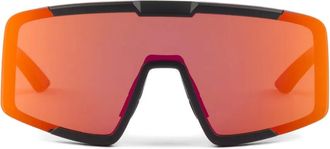 Prada Occhiali da sole a mascherina - Arancione