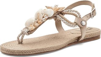 Mia MLE-Agoya Womens Sandals Natural/Seashells : 9.5 M