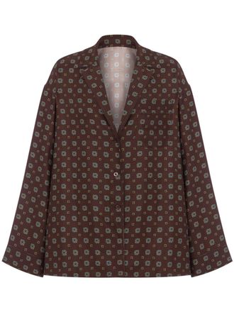 Moschino Silk Shirt - Brown