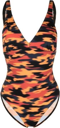 Dries Van Noten Badmode, Dames, Veelkleurig, M, Goya One-Piece