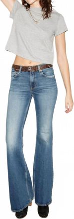 Re/Done Strutter Flare Leg Jeans In Sonoma Indigo