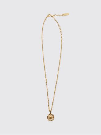 Versace Collana girocollo in ottone con ciondolo Medusa e cristalli