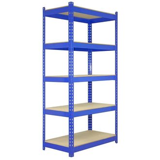 MonsterShop 10 x Q-Rax 90 x 50 x 180cm Blue | Size: 90 x 50 x 180 cm